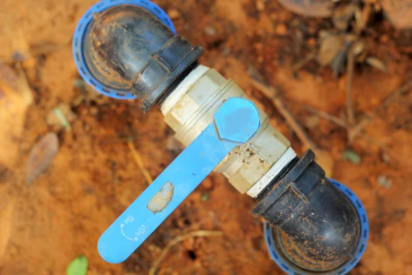 Water valve on the ground — Stock Photo, Image