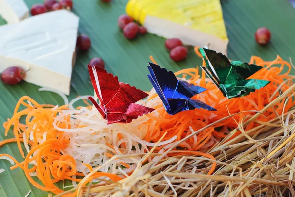 Desenho de árvore de Natal de comida — Fotografia de Stock