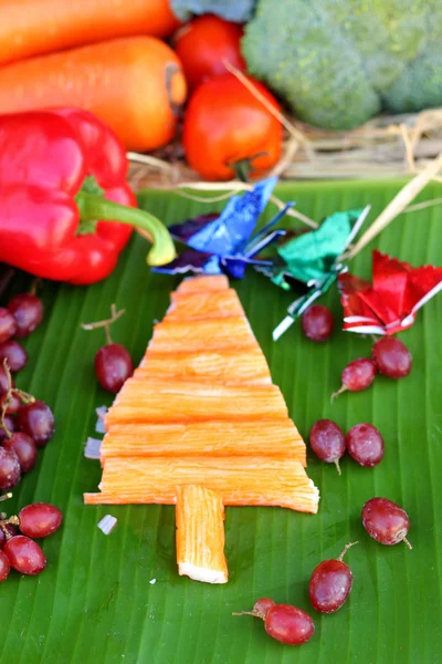 Progettazione dell'albero di Natale del cibo — Foto Stock