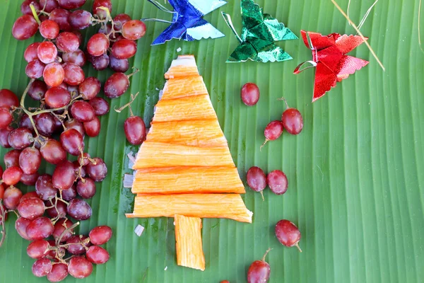 Progettazione dell'albero di Natale del cibo — Foto Stock