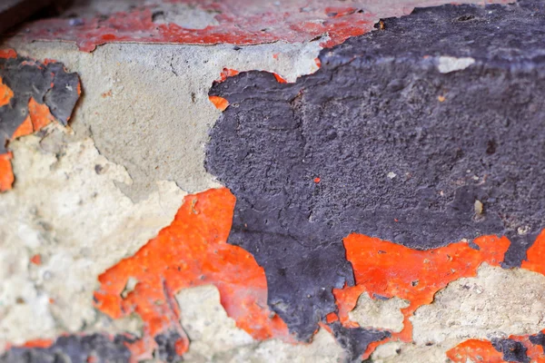 油漆剥落的水泥墙 — 图库照片
