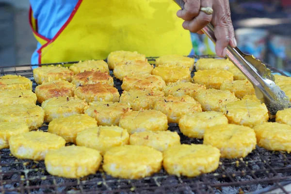 Bolos de arroz na Ásia - comida asiática — Fotografia de Stock