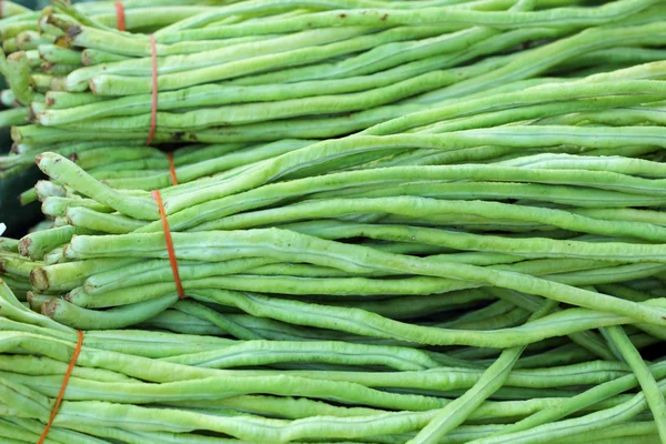 Long bean in the market — Stock Photo, Image