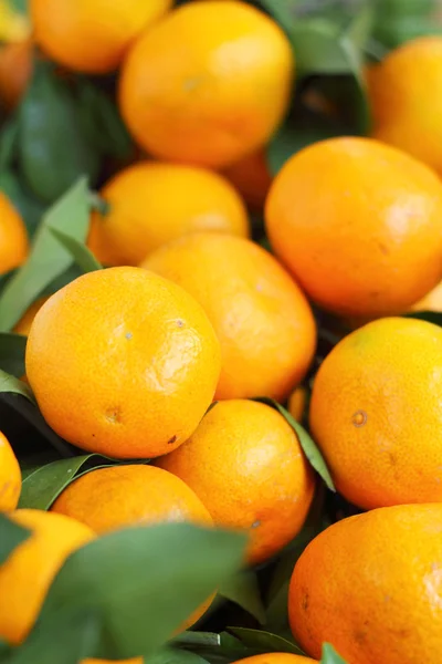 Frutas de naranja en el mercado —  Fotos de Stock