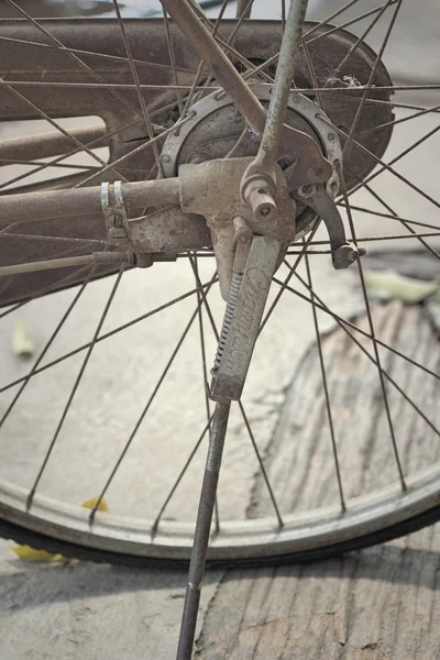 Vintage cykelhjul — Stockfoto