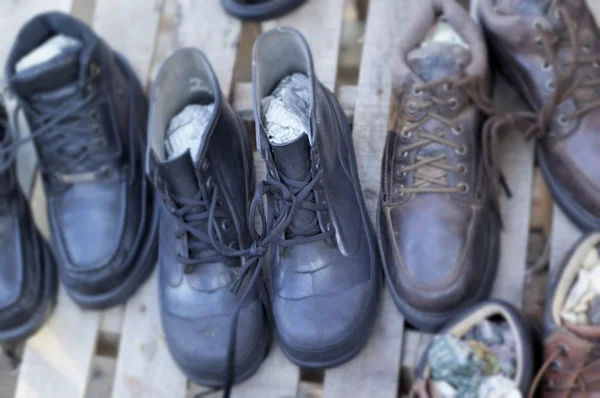 The shoe store at the market — Stock Photo, Image