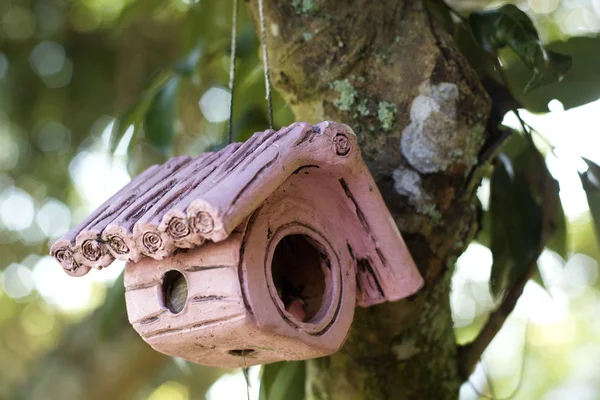 Vogelhuis in de natuur — Stockfoto