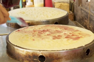 Krep muz Çikolatalı gevrek gözleme yapma