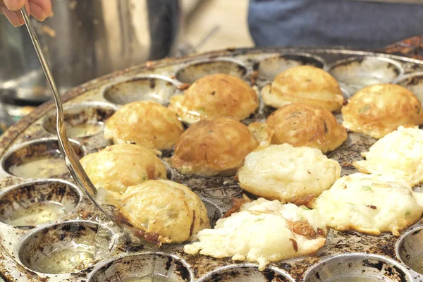 Takoyaki topları hamur tatlısı - Japon yemekleri — Stok fotoğraf