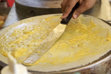 Krep muz Çikolatalı gevrek gözleme yapma