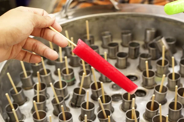 Steel container to stick ice cream - thailand. — Stock Photo, Image