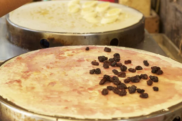 Krep muz Çikolatalı gevrek gözleme yapma
