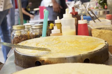 Krep muz Çikolatalı gevrek gözleme yapma