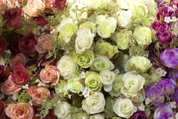 Mooi van roos kunstmatige bloemen — Stockfoto