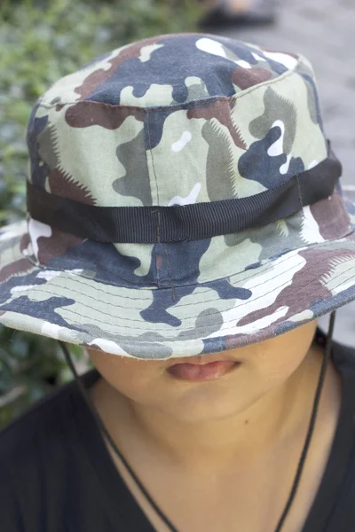 Portrait of a boy in the cap — Stock Photo, Image