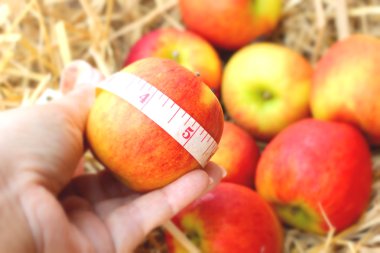 ölçü birimi teyp ve Kırmızı elma