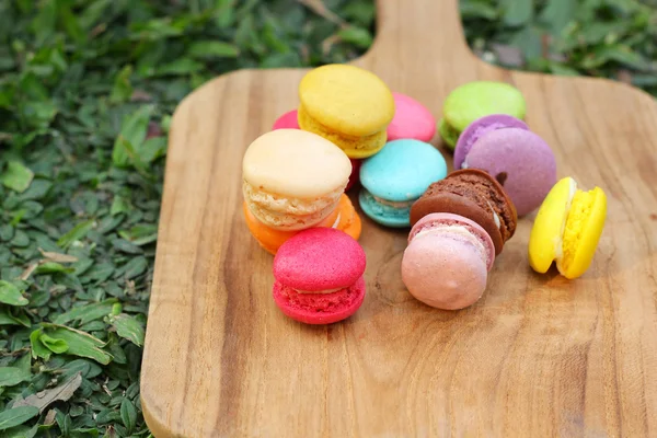 Macarrones franceses multicolor es delicioso —  Fotos de Stock