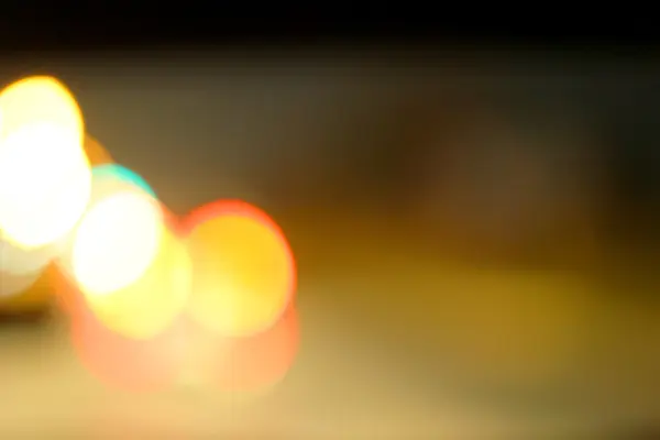 Blurred of car in city at night — Stock Photo, Image