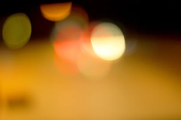 Blurred of car in city at night — Stock Photo, Image