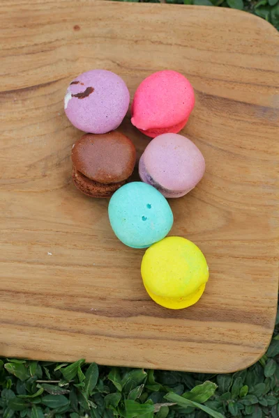 French macaroons multi colorful is delicious — Stock Photo, Image