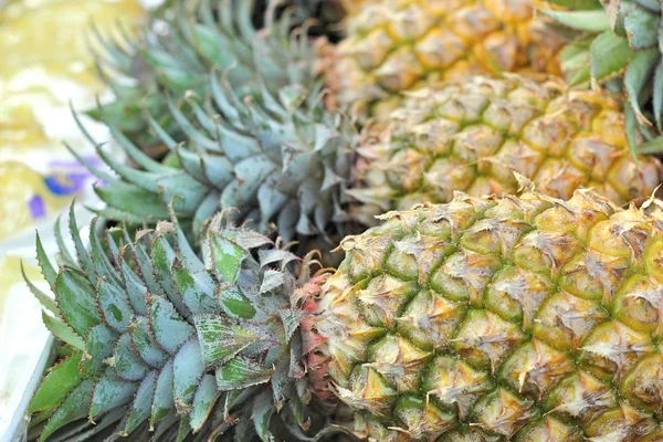 Pineapples fruit at the market — Stock Photo, Image
