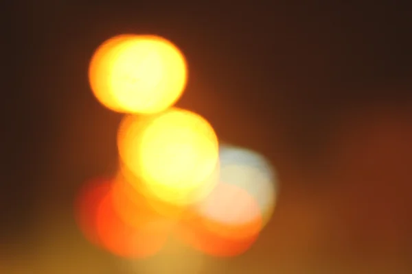 Blurred of car in city at night — Stock Photo, Image