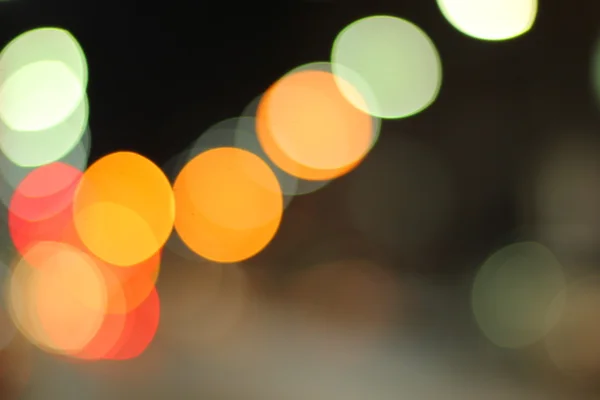 Blurred of car in city at night — Stock Photo, Image