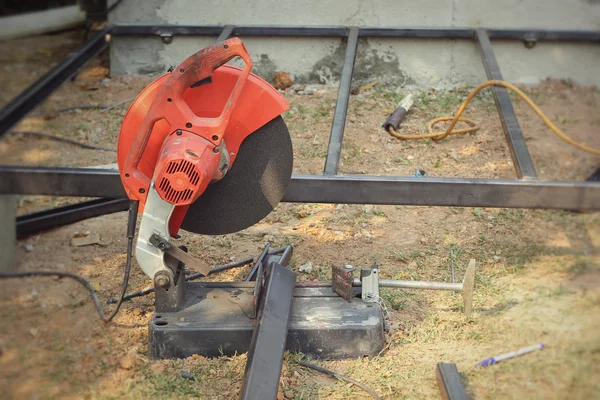 Metal cutting equipment to be used for the connection. — Stock Photo, Image