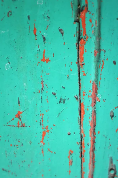 Rusty färgade metall med knäckt paint bakgrund — Stockfoto
