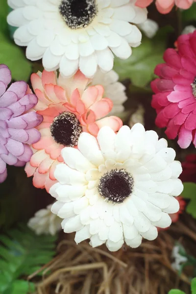 Beautiful vintage gerbera of artificial flowers — Stock Photo, Image