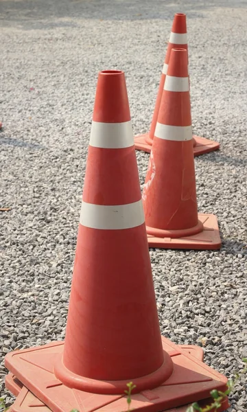 Verkehrskegel auf der Straße — Stockfoto