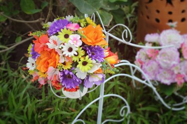 Yapay çiçek güzel vintage gerbera