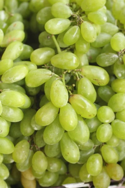 Green grapes at the market — Stock Photo, Image