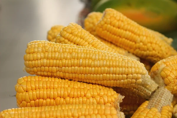Свіжа кукурудза на ринку — стокове фото