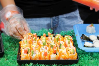 Japon suşi Japon geleneksel - yapma Gıda