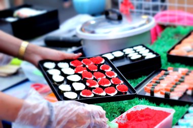 Japon suşi Japon geleneksel - yapma Gıda