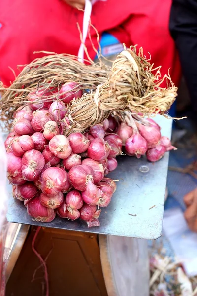 Shallot - asia red onion in the market — Stock Photo, Image