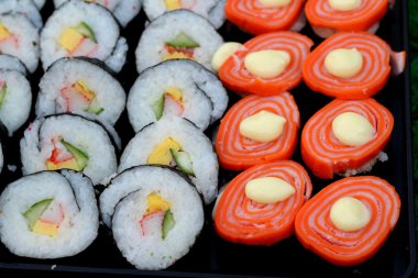 Japon suşi geleneksel lezzetli - Japon yemekleri