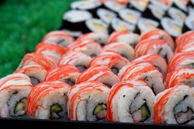 Japon suşi geleneksel lezzetli - Japon yemekleri