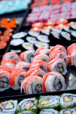 Japon suşi geleneksel lezzetli - Japon yemekleri