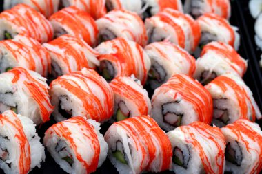 Japon suşi geleneksel lezzetli - Japon yemekleri