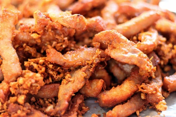 Goreng daging babi di pasar — Stok Foto