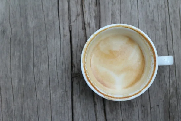 Varmt lattkaffe i glas — Stockfoto