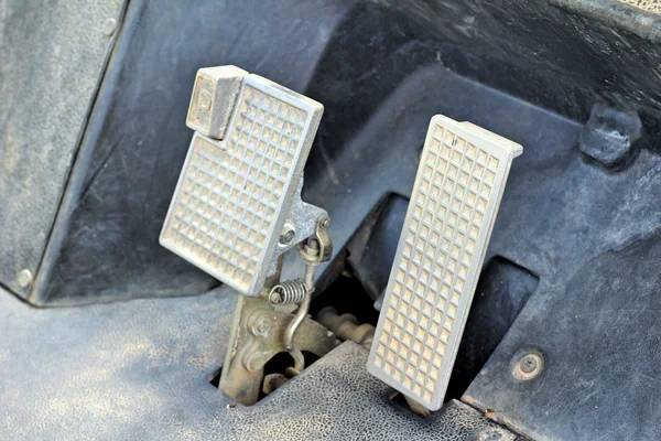 Brake and accelerator pedal for cars. — Stock Photo, Image