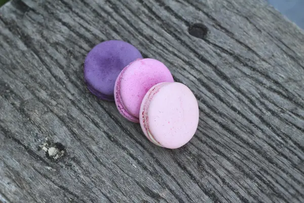 Macarrones franceses multicolor es delicioso — Foto de Stock