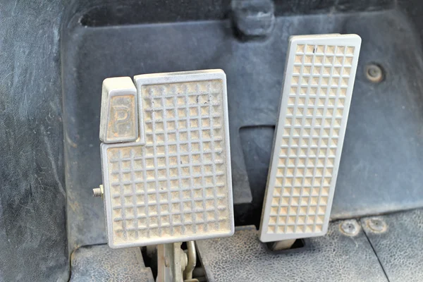 Brake and accelerator pedal for cars. — Stock Photo, Image