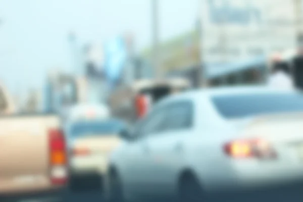 Blurred of car on road — Stock Photo, Image