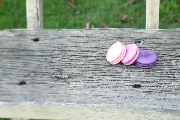 Macarrones franceses multicolor es delicioso — Foto de Stock