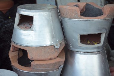 Toprak brown-soba Asya'da pişirme için.