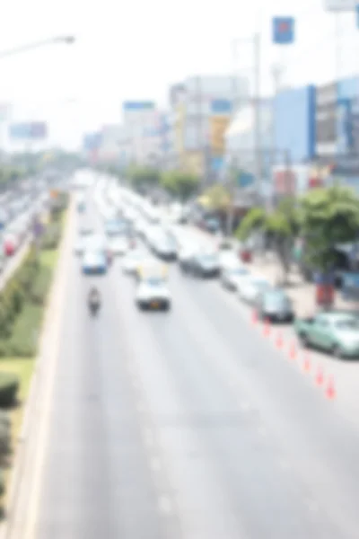 Embaçado de carro na estrada — Fotografia de Stock